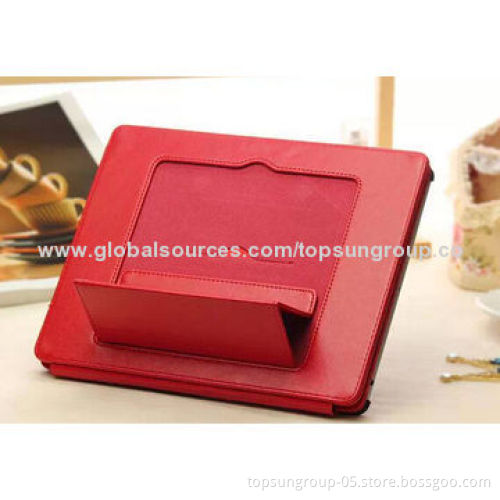PU Leather Case, Luxury, for iPad 4, with Stand Function